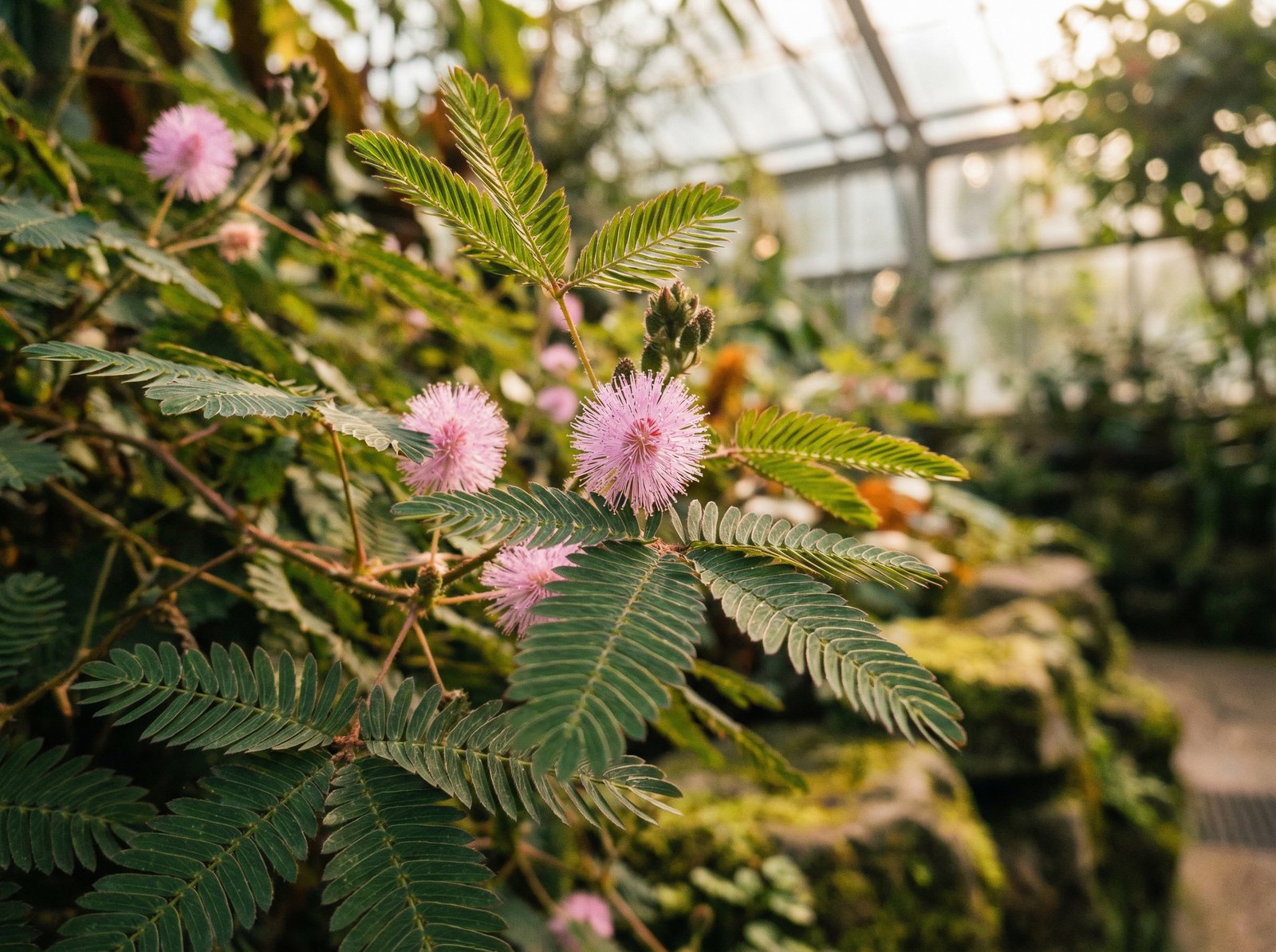 黄色仓库植物视频 - 含羞草植物视频